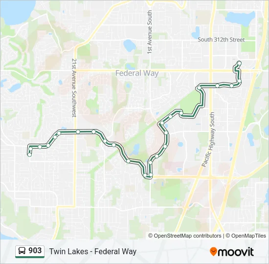 903 Bus Line Map
