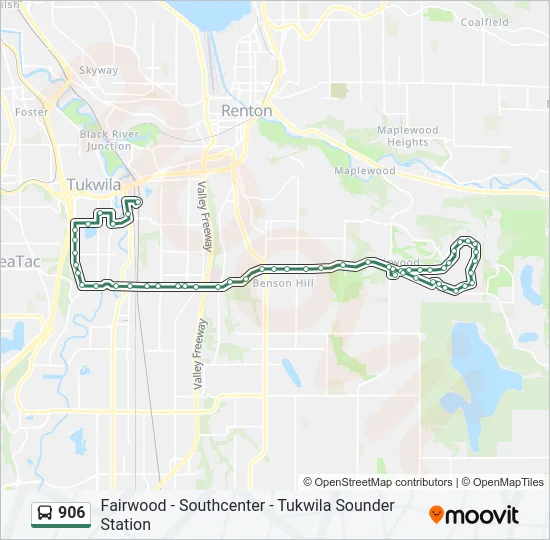 906 Bus Line Map