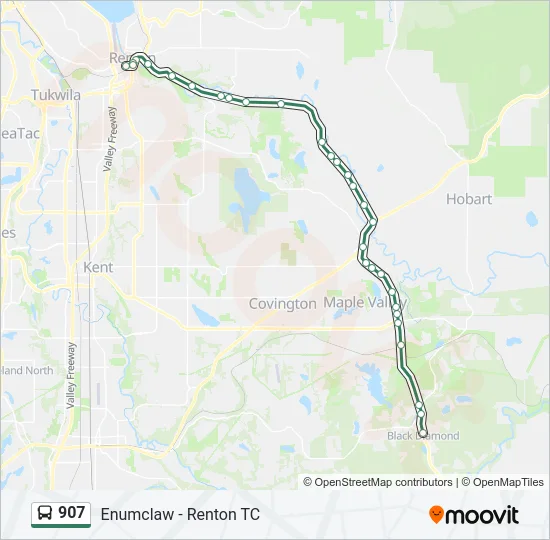 907 Bus Line Map