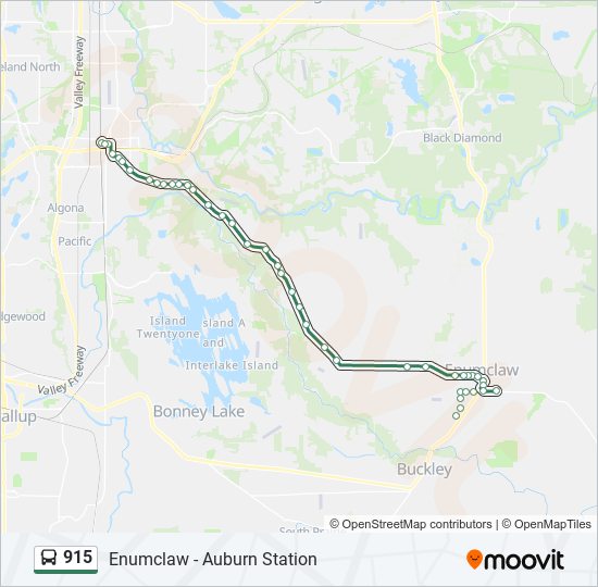 915 bus Line Map