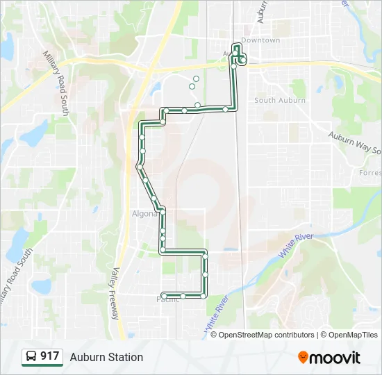 917 Bus Line Map