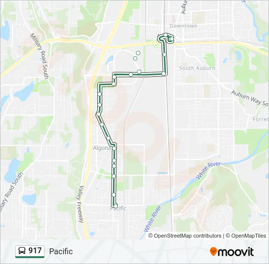 917 Bus Line Map