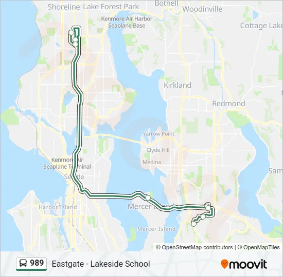 989 Bus Line Map