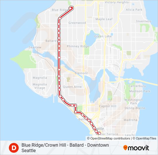 d line Route Schedules, Stops & Maps Downtown Seattle Uptown (Updated)