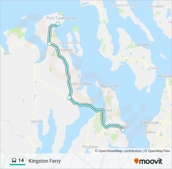 14 Bus Line Map