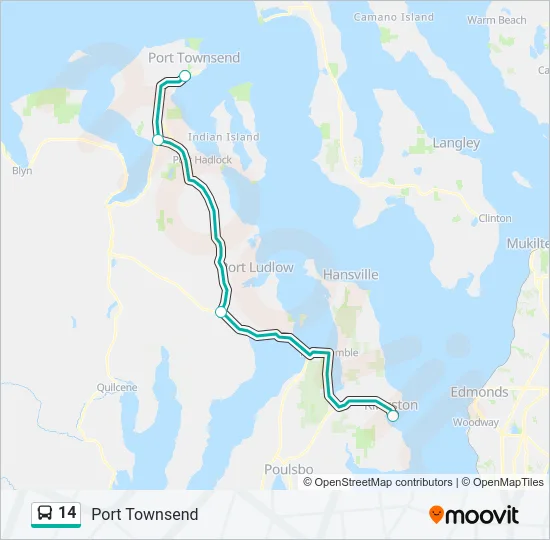 14 Bus Line Map