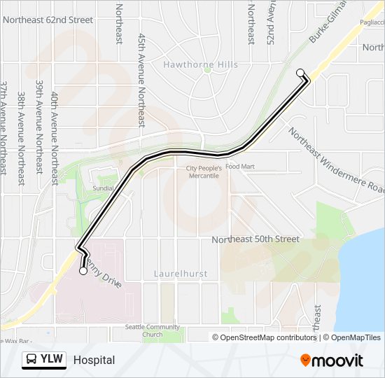 YLW  Line Map