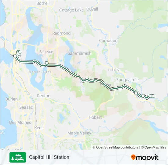 TRAILHEAD DIRECT MT. SI Bus Line Map