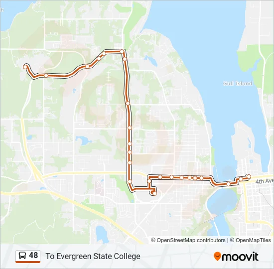 48 Bus Line Map