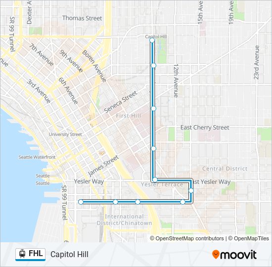 FHL light rail Line Map