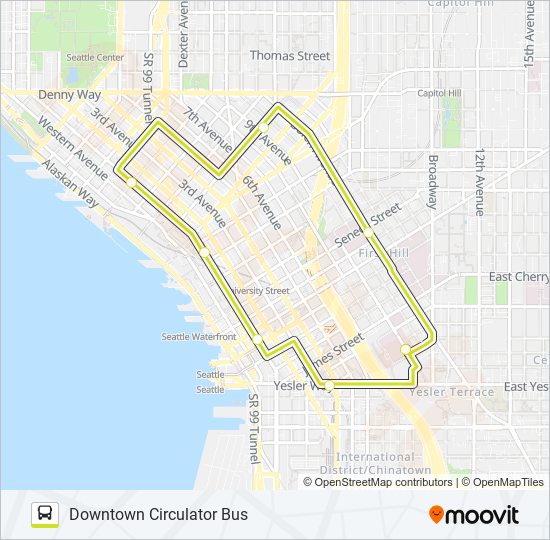 CIRCULATOR bus Line Map