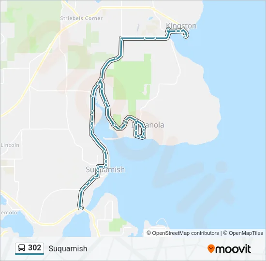 302 Bus Line Map