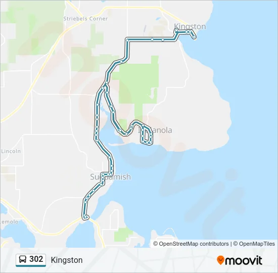 302 Bus Line Map