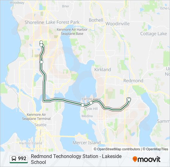 992 bus Line Map