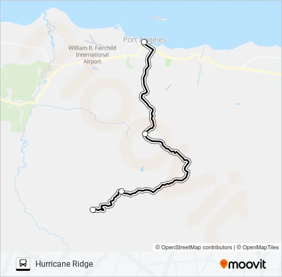 HURRICANE RIDGE Bus Line Map