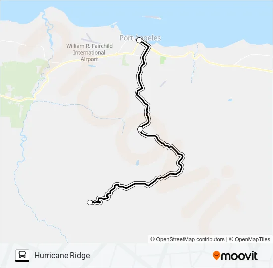HURRICANE RIDGE Bus Line Map