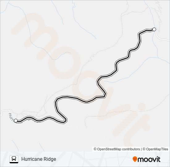 HURRICANE RIDGE Bus Line Map