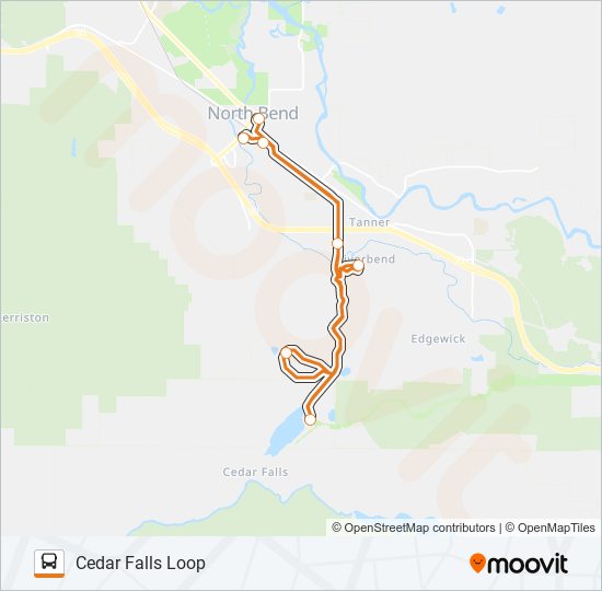 CEDAR FALLS LOOP bus Line Map