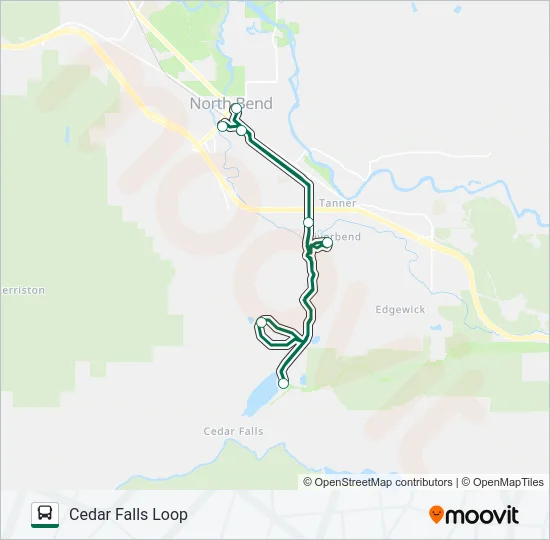 CEDAR FALLS LOOP Bus Line Map