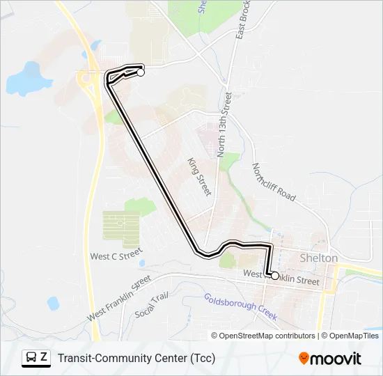 Z Bus Line Map