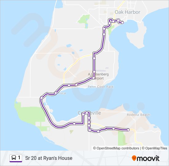 1 bus Line Map