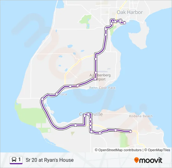 1 Bus Line Map