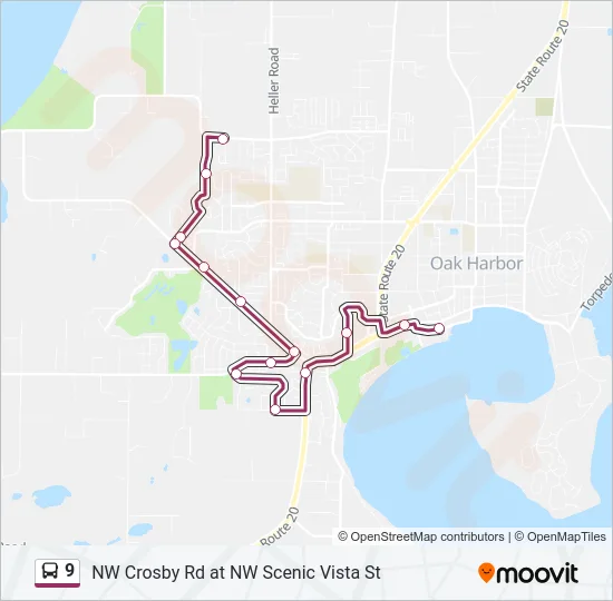 9 Bus Line Map