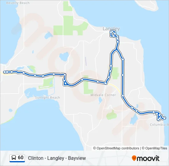 60 Bus Line Map