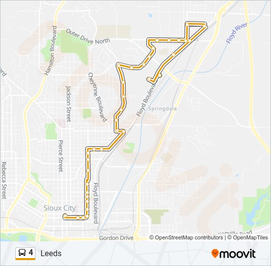 4 Bus Line Map