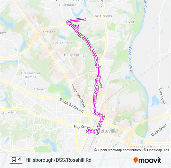 4 Bus Line Map