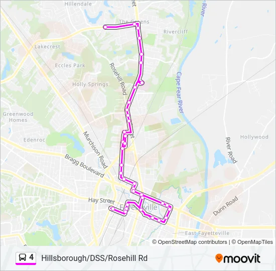 4 Bus Line Map