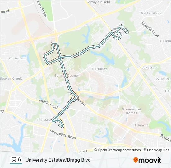 6 Bus Line Map