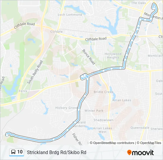 10 Bus Line Map