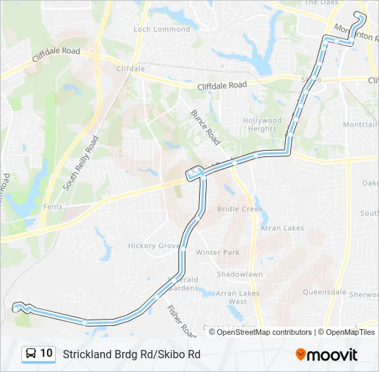 10 Bus Line Map