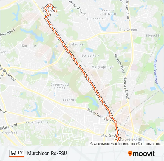 12 Bus Line Map