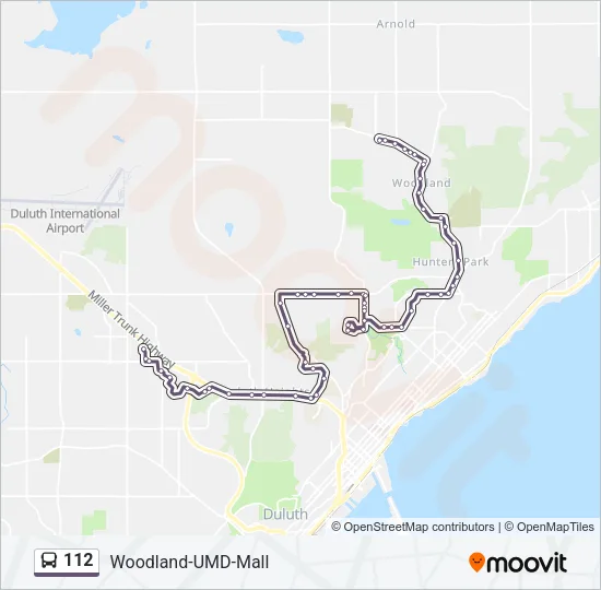 112 Bus Line Map