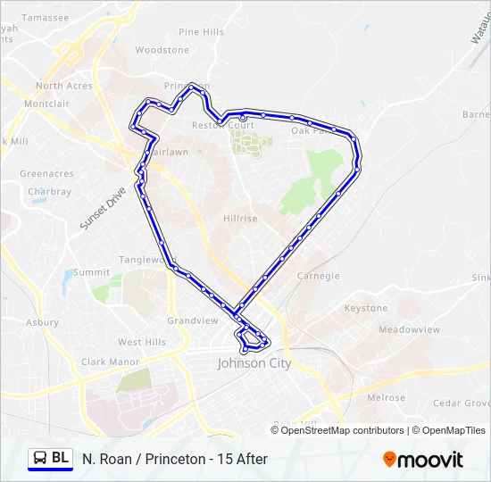 BL Bus Line Map