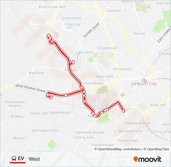 EV Bus Line Map