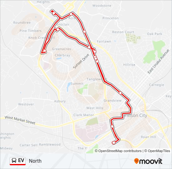 EV bus Line Map