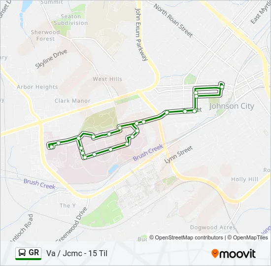 GR Bus Line Map