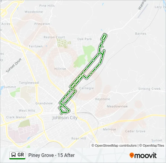 GR Bus Line Map