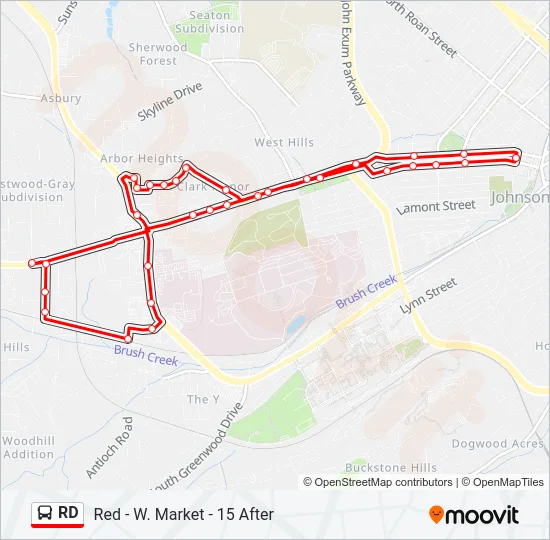 RD Bus Line Map