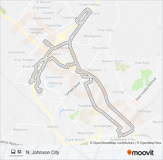 SI Bus Line Map