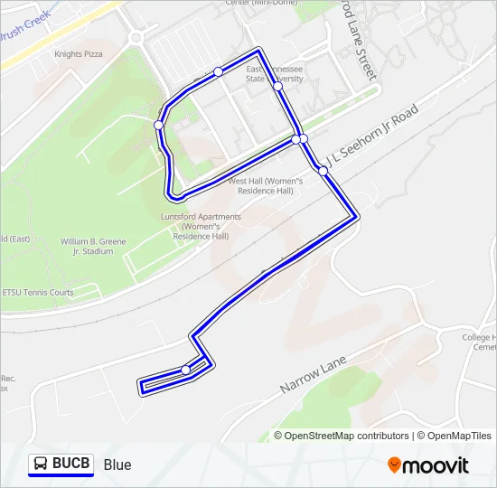 BUCB Bus Line Map