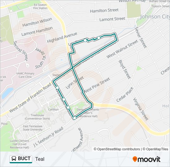 BUCT Bus Line Map