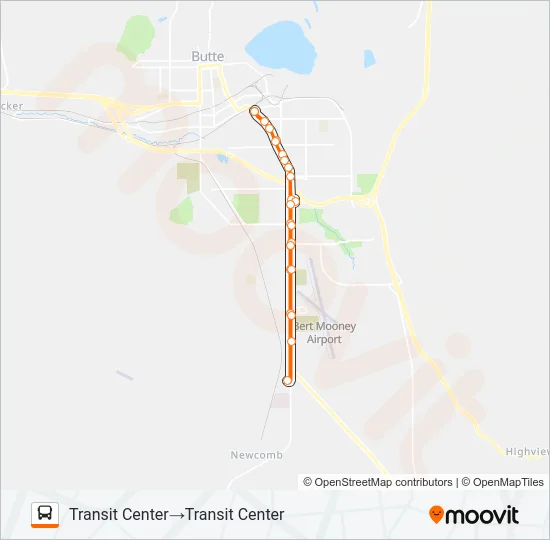 ORANGE - HARRISON Bus Line Map