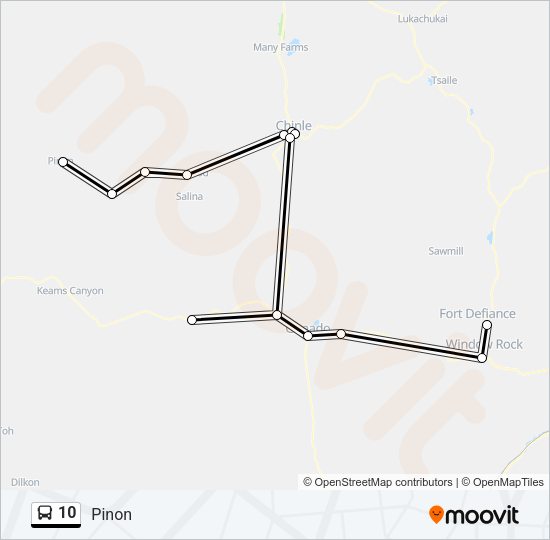 10 Bus Line Map