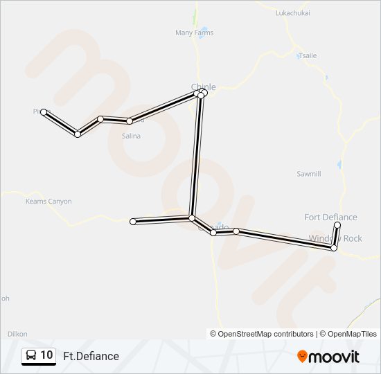 10 Bus Line Map