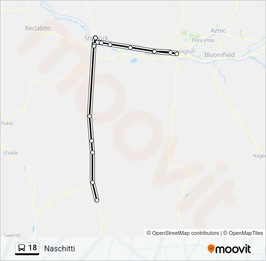 18 Bus Line Map