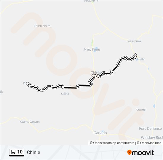 10 bus Line Map